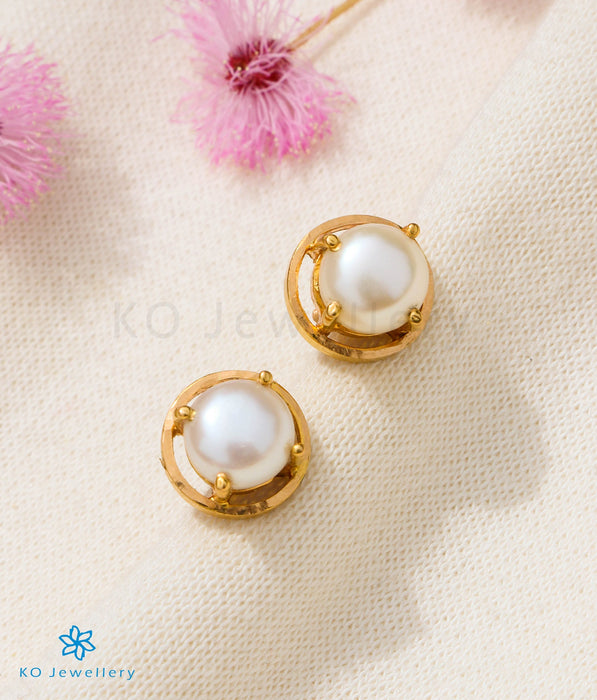 Golden Pearl Earrings- Traditional Moti Earrings – Hayagi